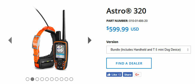 Garmin Astro 320 prices