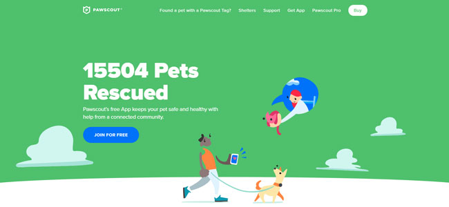 PawScout Tag Homepage