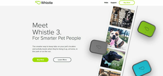 Whistle 3 homepage